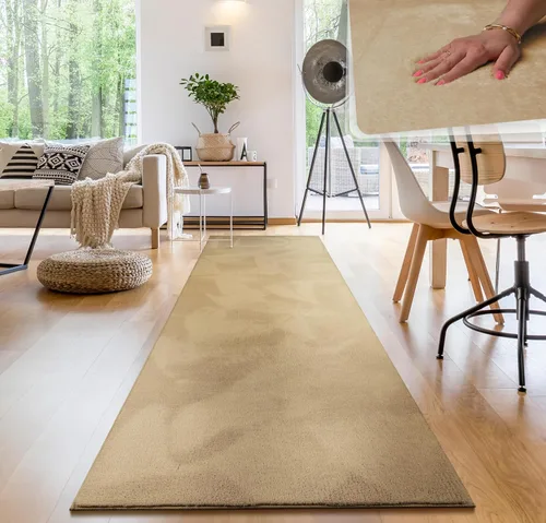 Vista 35 de Paco Home Alfombra suave en cobre acogedora alfombra antideslizante color sólido lavable, tamaño: 6'7" x 9'2" Marrón cobre