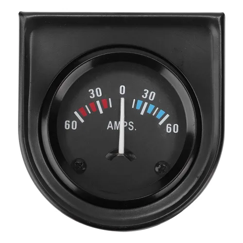 Vista 8 de Medidor 60 0 60 Amp Analógico Calibre 2.047 in Ajuste Universal para Vehículos y Aplicaciones Marinas con Pantalla Retroiluminada