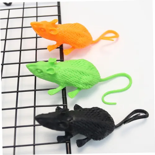 Vista 3 de 18Pcs Simulation Mice Halloween Props for Pranks and Decorations Realistic Fake Rat Playthings for
