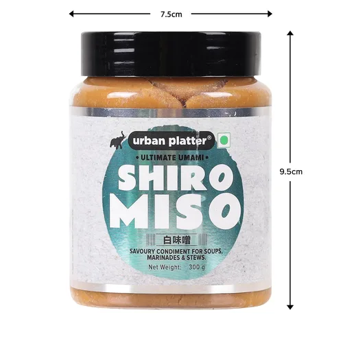 Vista 8 de Urban Platter Pasta Shiro Miso 10.58 oz (300g) Miso blanco japonés Soja fermentada Sabor suave, dulce y Umami Perfecto para sopas, ramen