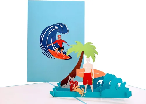 Vista 6 de iGifts And Cards Anillo de boxeo 3D con tarjeta emergente para cumpleaños, día del padre, jubilación, para hombres, unisex, adultos, 6 x 8 pulgadas