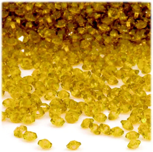 Vista 27 de The Crafts Outlet 1,000pc facetado plástico transparente cuentas Rondelle 0.236x0.157 in ácido amarillo perlas Ácido amarillo Yellow
