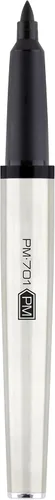 Vista 3 de Zebra Pen PM-701 - Marcador permanente, barril de acero inoxidable, punta fina, tinta negra, recargable, paquete de 1 unidad