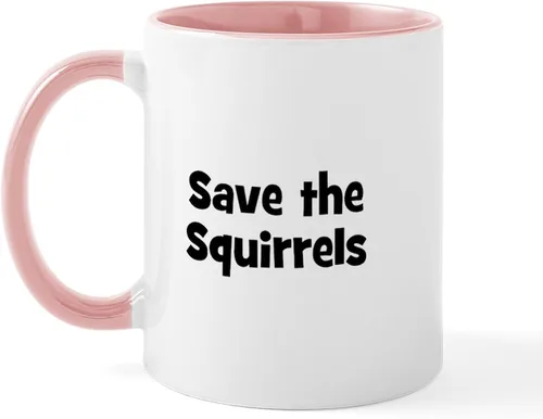 Vista 26 de CafePress Taza navideña de ardilla de 11 oz (11.0 fl oz) taza de café de cerámica