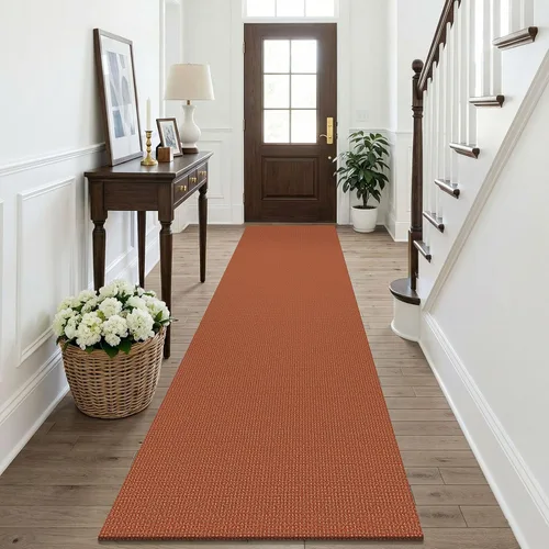 Vista 109 de KOZYFLY - Tapete para puerta de interior, lavable, pequeña, antideslizante, con respaldo de goma, felpudo de algodón para el hogar, color negro