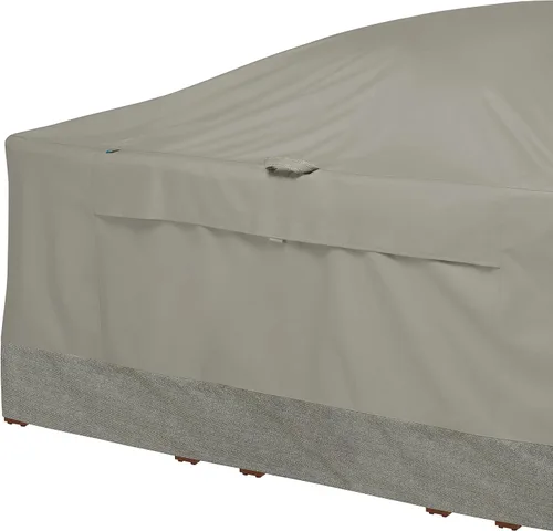 Vista 3 de DUCKCOVERS - Funda para mesa redonda y silla de fin de semana resistente al agua con cúpula de pato integrada, 106 x 32 pulgadas, Moon Rock, fundas
