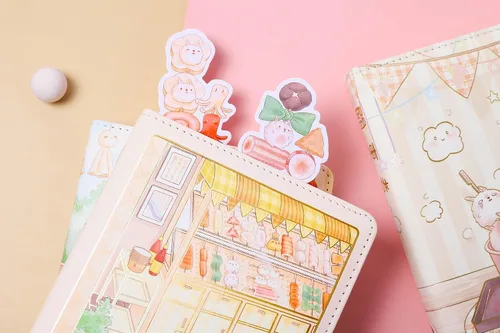 Vista 7 de Cuaderno de Diario Kawaii de KetA – Cuaderno de Papelería Japonesa Estética Linda, 256 Páginas – Perfecto para Niñas, Adolescentes y Mujeres