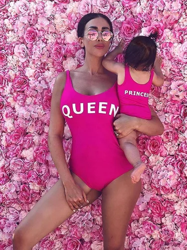 Vista 5 de IFFEI - Traje de baño de una pieza para madre e hija, monokini