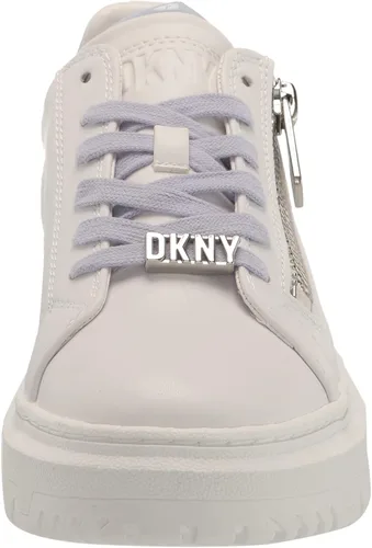 Vista 2 de DKNY Tenis de cuero con cordones para mujer
