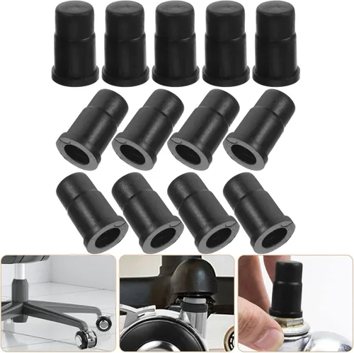 Vista 8 de NUOBESTY 40 fundas de repuesto para casquillo de rueda, insertos de vástago de goma de 1.18 x 0.78 pulgadas para sillas de oficina, ruedas, muebles