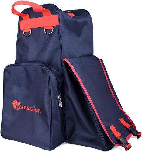 Vista 11 de Botas de equitación profesionales llevan bolsas ecuestres duraderas portátiles con compartimento para casco