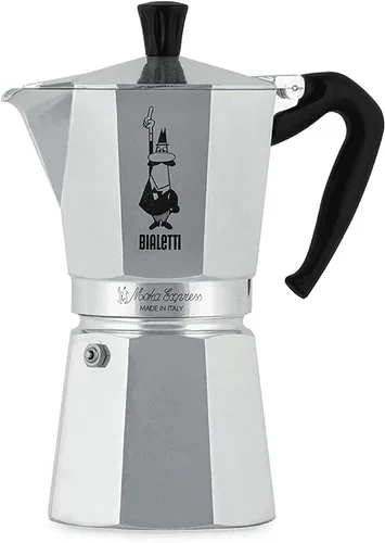 Vista 2 de Bialetti Moka Express - Máquina de café expreso de 9 tazas y placa de inducción