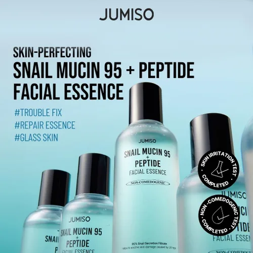 Vista 2 de Esencia Facial de Mucina de Caracol y Péptidos Jumiso 95 +, 4.73 fl oz (140 ml) 95% snail mucin + 5 peptides in one essence: floods skin with