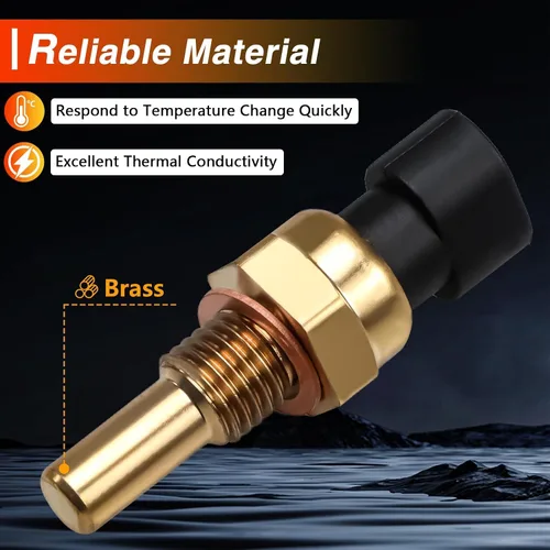 Vista 2 de Sensor de temperatura del refrigerante, sensor de temperatura del agua ECT, interruptor de temperatura compatible con Chevrolet Tahoe Malibu Equinox