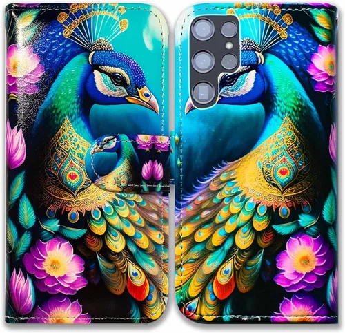 Vista 12 de Bcov Funda para Galaxy S22 Ultra, funda de piel con tapa para Samsung Galaxy S22 Ultra 5G
