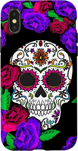 Vista 5 de Funda de regalo mexicana para iPhone 17, diseño de calavera de azúcar