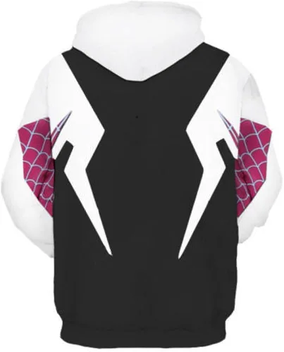 Vista 2 de Cosplay Life Sudadera con capucha con estampado 3D, suéteres unisex con bolsillo de canguro - Sudaderas con capucha para cosplay de Halloween