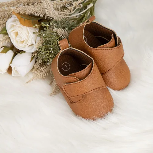 Vista 3 de HsdsBebe Zapatos Oxford de piel sintética con suela de goma suave, antideslizantes, para niños y niñas, para caminar, mocasines