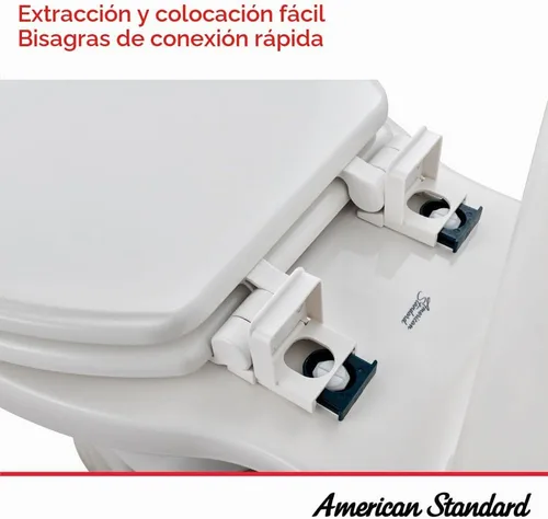 Vista 4 de American Standard 5321A65CT.020 Champion - Asiento de inodoro alargado de cierre lento, color blanco