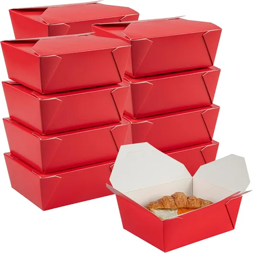 Vista 73 de Restaurantware Bio Tek - Cajas para llevar de 30 onzas, 200 loncheras para llevar, cierre de tabulación, resistentes al calor, desechables, de papel