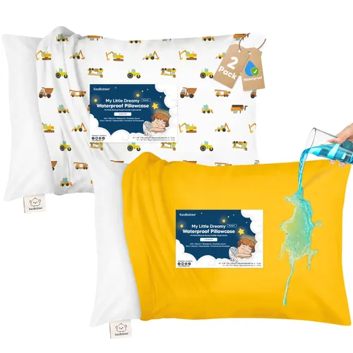 Vista 14 de KeaBabies Funda de almohada para niños pequeños de 13 x 18 pulgadas, funda de almohada de algodón orgánico para niños, niñas, funda de algodón suave