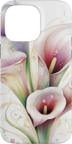 Vista 21 de iPhone 12 Pro Max Calla Lilies Flower Floral Watercolor Case