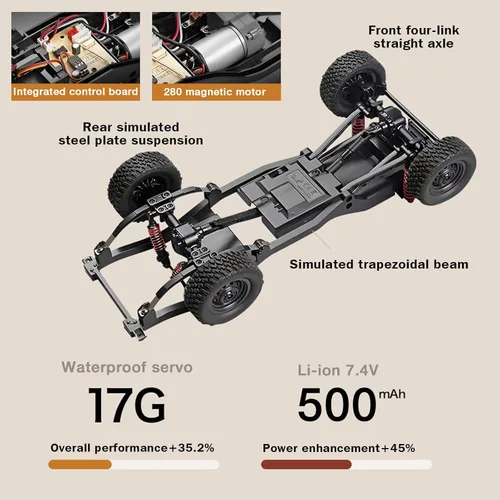 Vista 6 de ARRIS MN82 PRO 1/12 Toyota LC79 RC Rock Crawler 4WD RTR Truck Mn82pro-plata