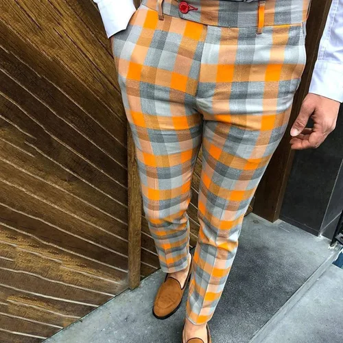 Vista 2 de Pantalones de lino y algodón para hombre Ofertas Del Dia De Hoy Relampago para hombre Pantalones plisados dobles Pantalones deportivos largos