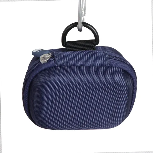 Vista 6 de Hermitshell Estuche rígido de viaje para JBL Vibe Beam, auriculares inalámbricos con sonido JBL Deep Bass (azul)