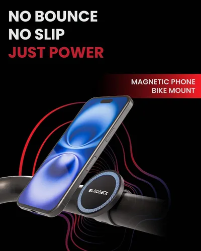 Vista 2 de Soporte magnético de teléfono para bicicleta MagSafe, soporte para cochecito, se adapta a Peloton 17 imanes N52, la correa se adapta a manillares