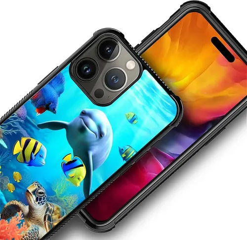 Vista 374 de Funda compatible con iPhone 15, diseño de elefantes africanos, diseño increíble a prueba de golpes, antiarañazos, carcasa trasera de policarbonato