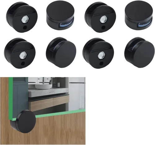 Vista 8 de AWEN Clips para Espejo de Vidrio Grueso de 5-11mm, Abrazaderas de Vidrio para Espejo Montado en Pared, Colgador de Espejo Dorado de Cobre Puro