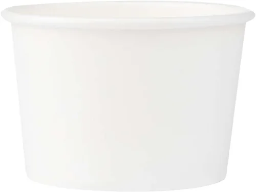 Vista 74 de Restaurantware Coppetta - Vasos de postre de 3 onzas, 50 tazas desechables para helado, tapas se venden por separado, cuencos de papel a cuadros