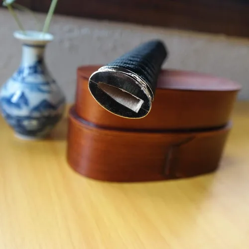 Vista 5 de Mango de Espada Tsuka 10.2in o Especificaciones Especiales Herrajes de Aleación/Cobre/Hierro e Imitación o Samegawa Real
