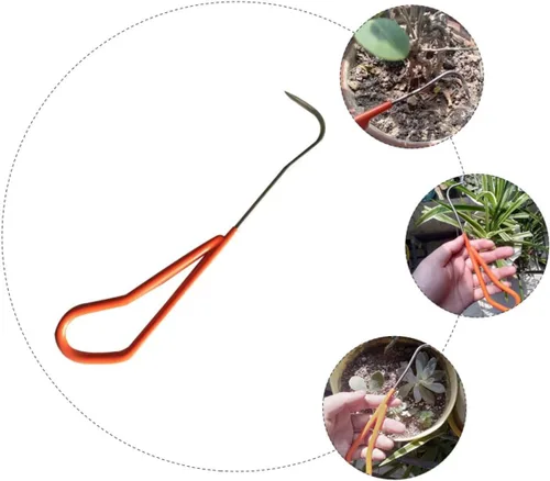 Vista 9 de Herramientas de Repot Herramienta de horquilla de desmalezadora de mano Herramienta de deshierbe para el hogar, herramienta de tracción Herramientas