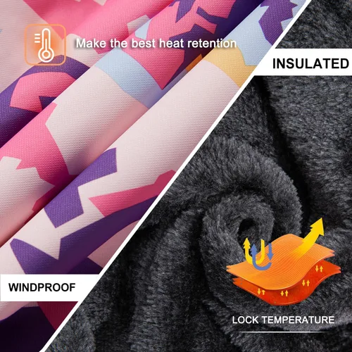 Vista 7 de FARVALUE Chaqueta de esquí impermeable para niñas, abrigo de invierno resistente al viento, abrigo de forro polar cálido para nieve, impermeables
