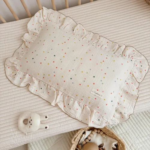 Vista 24 de BuLuTu Funda de almohada de muselina de algodón para niños pequeños con bonito patrón de flores de azalea, súper suave, funda de almohada para cuna
