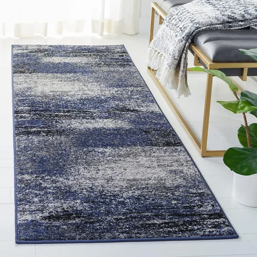 Vista 21 de SAFAVIEH Colección Adirondack Alfombra de Pasillo - 2'1" x 6', Marfil y Salvia, Diseño Abstracto Moderno, No Desprende Pelusa y Fácil Cuidado, Ideal