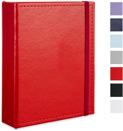 Vista 35 de Álbum de fotos pequeño de 4 x 6 pulgadas, 100 bolsillos con espacio de escritura, cubierta de cuero, libro de fotos con capacidad para fotos de 4 x