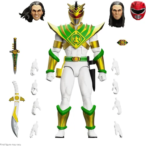 Vista 10 de Super7 ULTIMATES! Mighty Morphin Power Rangers Red Ranger - Figura de acción de Power Rangers de 7" con accesorios, coleccionables clásicos