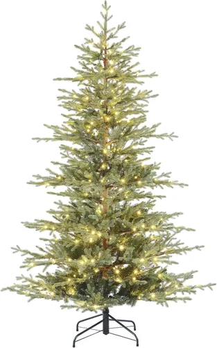 Vista 8 de Haute Decor Árbol de Navidad de abeto alpino de Alberta de 7 pies esmerilado