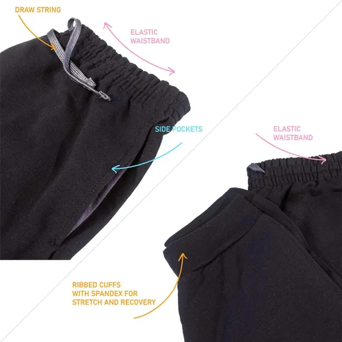 Vista 4 de GIMMEDAT Pantalones deportivos suaves de voleibol con cordón y bolsillo