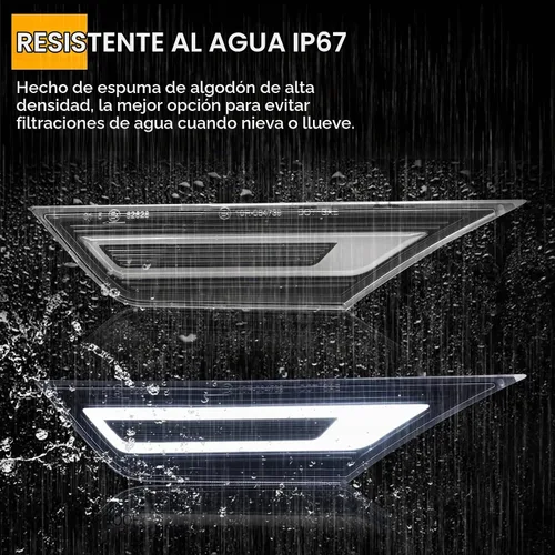 Vista 5 de Luz de Marcador Lateral LED de Repuesto para Civic (10ª Gen) Coupe/Hatchback/Sedan 2016-2021, 2PCS Lámpara de Conducción de Guardabarros de Posición
