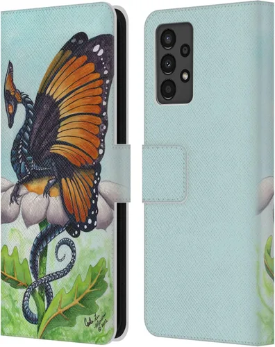 Vista 58 de Head Case Designs Officially Licensed Carla Morrow Galactic Entrancement Dragons Leather Wallet Case Compatible with Samsung Galaxy A07 4G