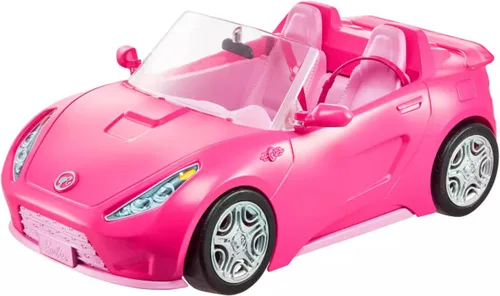 Vista 7 de Muñeca Barbie y Ken con su armario y coche convertible de dos plazas rosa. Incluye accesorios.