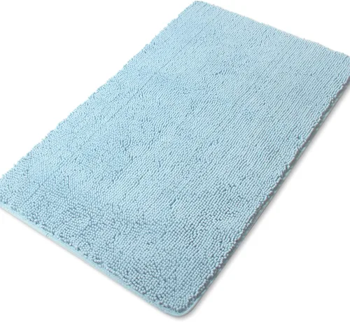 Vista 154 de Yeaban Alfombra de pasillo de baño de 24 x 72 pulgadas, antideslizante, alfombra de baño larga de felpilla gruesa, absorbente y lavable, alfombra