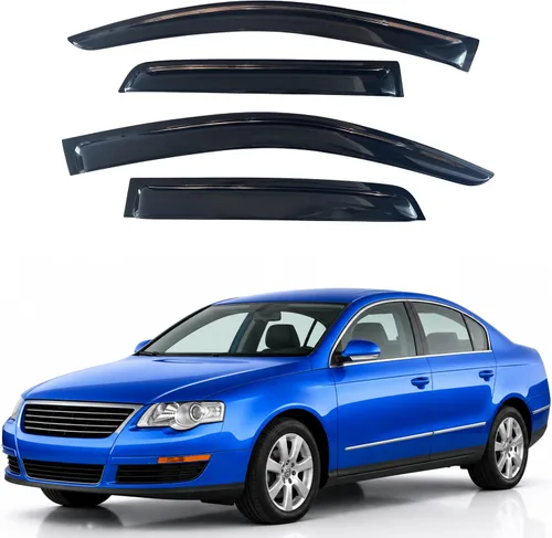 Vista 125 de Visera de ventana IG para Ford Focus Sedán y Hatchback 2012-2018, Protector de ventana lateral para lluvia y viento estilo Mugen, extra duradero
