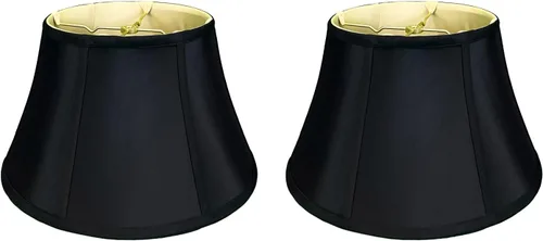 Vista 15 de Royal Designs, Inc. BS-711-12AGL - Pantalla para lámpara de pared, diseño de campana de tambor poco profundo, 8 x 12,5 x 7,6 pulgadas
