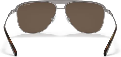 Vista 4 de ARNETTE Unisex Sunglasses Gunmetal Brushed Frame, Polarized Grey Lenses, 57MM