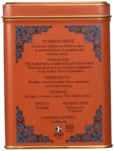 Vista 5 de Harney & Sons Té de calabaza Rooibos de especias de 20 quilates